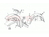 MOTOGUZZI California 1100 EV V11 EV (USA) Front/Rear mudguard