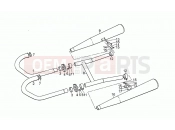 MOTOGUZZI California II 1000 Exhaust unit
