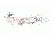 MOTOGUZZI California III 1000 Carburatori Carenato Exhaust unit