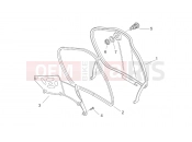 APRILIA SCARABEO 2000 Scarabeo 100 2T (Minarelli) FRAME » Central body I - Glove comp.door