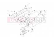 APRILIA SCARABEO 2000 Scarabeo 100 2T (Minarelli) FRAME » Exhaust pipe