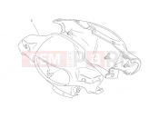 APRILIA SCARABEO 2000 Scarabeo 100 2T (Minarelli) FRAME » Front body I - Headlight support