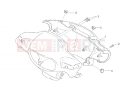 APRILIA SCARABEO 2000 Scarabeo 100 2T (Minarelli) FRAME » Front body II - Dashboard