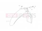 APRILIA SCARABEO 2000 Scarabeo 100 2T (Minarelli) FRAME » Front body VI - Front mudguard