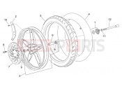 APRILIA SCARABEO 2000 Scarabeo 100 2T (Minarelli) FRAME » Front wheel
