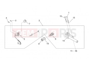 APRILIA SCARABEO 2000 Scarabeo 100 2T (Minarelli) FRAME » Lock hardware kit