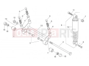 APRILIA SCARABEO 2000 Scarabeo 100 2T (Minarelli) FRAME » R.shock absorber-connect. Rod