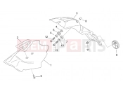 APRILIA SCARABEO 2000 Scarabeo 100 2T (Minarelli) FRAME » Rear body III - Mudguard