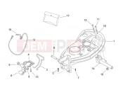 APRILIA SCARABEO 2000 Scarabeo 100 2T (Minarelli) FRAME » Rear body II - Seat.comp.