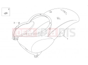 APRILIA SCARABEO 2000 Scarabeo 100 2T (Minarelli) FRAME » Rear body I - Rear fairing