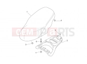 APRILIA SCARABEO 2000 Scarabeo 100 2T (Minarelli) FRAME » Seat - Carrier