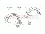 MOTOGUZZI California III 1000 Iniezione Front/rear mudguards