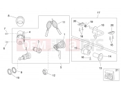 APRILIA SCARABEO 2007 Scarabeo 100 4T FRAME » Decal - Lock hardware kit
