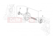 APRILIA SCARABEO 2007 Scarabeo 100 4T ENGINE » Drive shaft