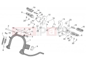 APRILIA SCARABEO 2007 Scarabeo 100 4T FRAME » Foot rests - Lateral stand