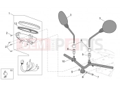 APRILIA SCARABEO 2007 Scarabeo 100 4T FRAME » Handlebar - Dashboard