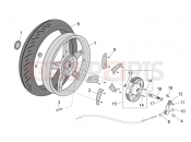 APRILIA SCARABEO 2007 Scarabeo 100 4T FRAME » Rear wheel - drum brake