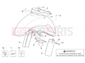 APRILIA SCARABEO 2000 Scarabeo 125-150-200 (Rotax) FRAME » Front body - Front mudguard