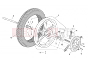 APRILIA SCARABEO 2000 Scarabeo 125-150-200 (Rotax) FRAME » Front wheel