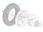 APRILIA SCARABEO 2000 Scarabeo 125-150-200 (Rotax) FRAME » Rear wheel