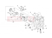APRILIA SCARABEO 2000 Scarabeo 125-150-200 (Rotax) ENGINE » RH Semi-crankcase