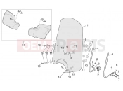 APRILIA SCARABEO 2003 Scarabeo 125-150-200 (Rotax) FRAME » Front body - Handguard II
