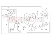 APRILIA SCARABEO 2004 Scarabeo 125-150-200 (Rotax) FRAME » Taillight