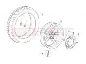 APRILIA SCARABEO 2007 Scarabeo 125-200 Light FRAME » Rear wheel