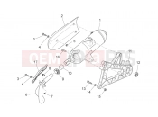 APRILIA SCARABEO 2009 Scarabeo 125-200 Light FRAME » Exhaust unit