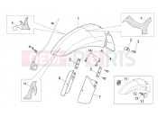 APRILIA SCARABEO 2009 Scarabeo 125-200 Light FRAME » Front body - Front mudguard