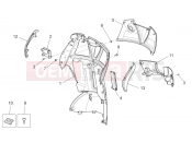 APRILIA SCARABEO 2009 Scarabeo 125-200 Light FRAME » Front body - Internal shield