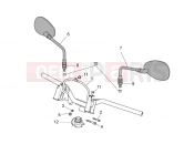 APRILIA SCARABEO 2009 Scarabeo 125-200 Light FRAME » Handlebar