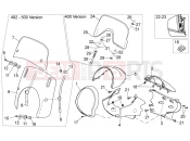 APRILIA SCARABEO 2006 Scarabeo 400-492-500 Light FRAME » Front fairing
