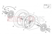 APRILIA SCARABEO 2006 Scarabeo 400-492-500 Light FRAME » Front wheel