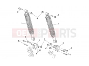 APRILIA SCARABEO 2006 Scarabeo 400-492-500 Light FRAME » Rear shock absorber