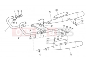 MOTOGUZZI California Vintage/Royal Hashemite Court 1100 Exhaust unit