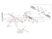 APRILIA SCARABEO 2002 Scarabeo 50 2T (Minarelli) FRAME » Foot rests - Lateral stand