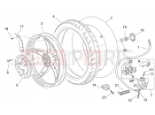 APRILIA SCARABEO 2002 Scarabeo 50 2T (Minarelli) FRAME » Rear wheel - disc brake