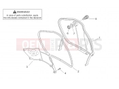 APRILIA SCARABEO Scarabeo 50 2T (Minarelli) FRAME » Central body I - Glove comp.door