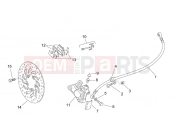 APRILIA SCARABEO Scarabeo 50 2T (Minarelli) FRAME » Front brake caliper