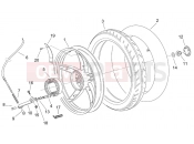 APRILIA SCARABEO Scarabeo 50 2T (Minarelli) FRAME » Rear wheel - drum brake