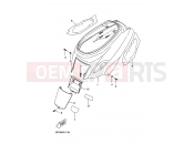 YAMAHA Booster 50 CW 50 CW50N BOOSTER NAKED (2B76) 2006 SIDE COVER