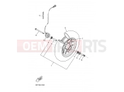 YAMAHA Booster 50 CW 50 CW50N BOOSTER NAKED (2B76) 2006 FRONT WHEEL
