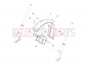 MOTOGUZZI MGX 21 FLYING FORTRESS 1400 ABS (USA) Front mudguard-Pillar