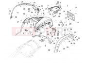 MOTOGUZZI MGX 21 FLYING FORTRESS 1400 ABS (USA) Rear mudguard