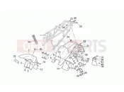 MOTOGUZZI Quota ES 1100 Front/Rear mudguard