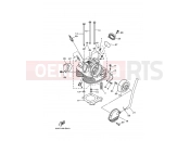 YAMAHA YFM 350 Bruin YFM350A YFM35BAV BRUIN 2WD 5WH8 2006 CYLINDER HEAD