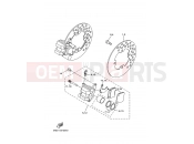 YAMAHA YFM 350 Bruin YFM350A YFM35BAV BRUIN 2WD 5WH8 2006 FRONT BRAKE CALIPER