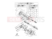 YAMAHA YFM 450 Kodiak YFM450FWAN YFM45FAV KODIAK 4WD 1D9D 2006 REAR WHEEL