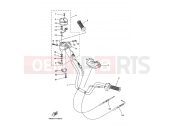 YAMAHA YFM 450 Kodiak YFM450FWAN YFM45FAV KODIAK 4WD 1D9D 2006 STEERING HANDLE & CABLE